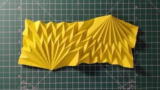 Paper Folding Pattern 'The Waveform' Easy Steps
