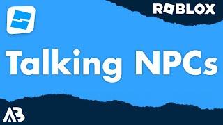 Talking NPCs - Roblox Scripting Tutorial