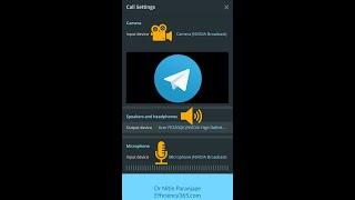 How to choose camera, mic and speaker in Telegram desktop video call -   tips and tricks  - #Shorts