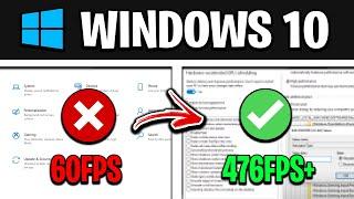 How To Optimize Windows 10 For GAMING - Best Settings for FPS & NO DELAY! (UPDATED)