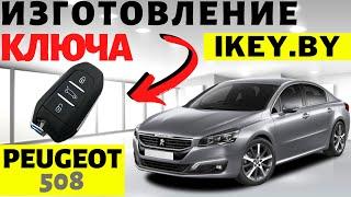 Автоключ Пежо 508 изготовление дубликата чип ключа зажигания в Минске. Remote key programming