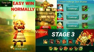 Lords mobile limited challenge dark disaster stage 3 |Easy Tips and Tricks