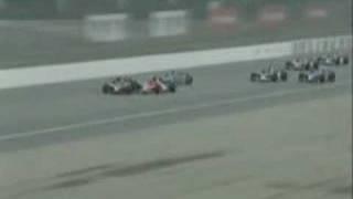 Dario Franchitti Multi Car Crash @ Michigan 400