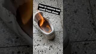 How to remove BAD SMELL from SHOES #shorts