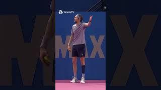Bublik lets ballboy play 