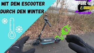 Mit dem E Scooter durch den Winter │#escooter #evercross