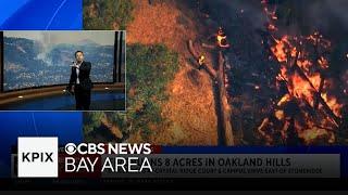 How wind is factoring into the fire burning in the Oakland Hills