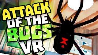 SPIDER INVASION IN VR - Attack of the bugs Gameplay - VR HTC Vive Gameplay