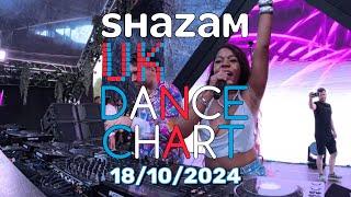  SHAZAM UK DANCE CHART (18/10/2024) | TOP-20 & NEW-ENTRIES OVERVIEW