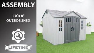 Lifetime 10' x 8' Outside Shed | Lifetime Assembly Video