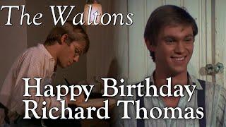 The Waltons - Happy Birthday Richard Thomas  - behind the scenes with Judy Norton