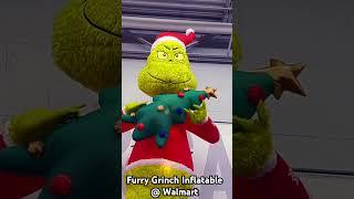 Furry Grinch Inflatable #christmasinflatables #grinch #inflatable #christmas #walmart #gemmy