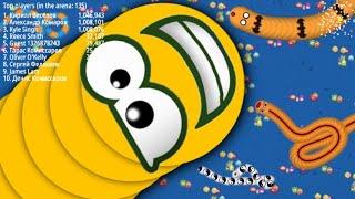 Worms zone DL light yell slither snake / epic worms zone.io best game.