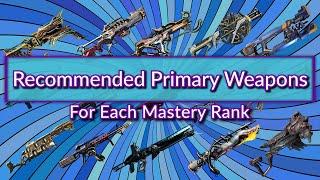 Warframe | Recommended Primary Weapons for Each Mastery Rank, Updated 2022 Version