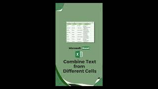 Combine Text From Different Cells | MS Excel | Ira Edu-Tech | #shorts