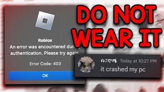 This Roblox Item CRASHES Your PC...