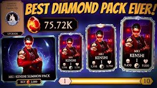 I SPENT 75K DRAGON KRYSTAL ON THE NEW MK 1 KENSHI SUMMON PACK . BEST Diamond pack in mk mobile 