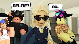 THERE WAS A RUDE CELEBRITY ON MY FLIGHT *Cabin Crew Simulator Ep16* | roblox