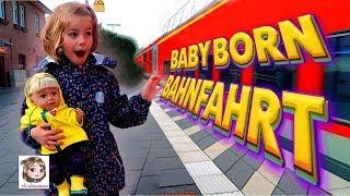 ERSTES MAL FÜR BABY BORN SISTER IM ZUG  Hannah und Johanna fahren mit der Bahn zum Essen