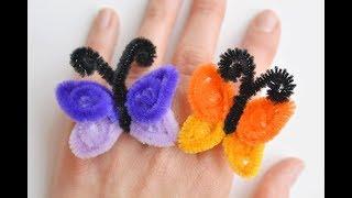 How to Make Pipe Cleaner Butterfly Rings