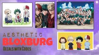 AESTHETIC MY HERO ACADEMIA DECALS FOR BLOXBURG | ROBLOX