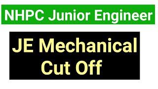 NHPC JE Mechanical cut off