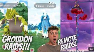  Groudon Raids! Plus GMAX Inteleon Zacian, Zamazenta Remote raids and More In Pokemon Go LIVE!