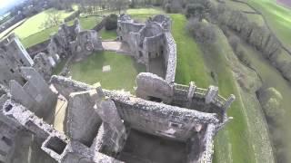 Raglan Castle flyover, Wales