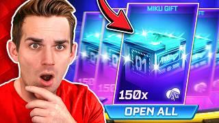 My First Miku Gift Opening *BLACK MARKET* (150 Rocket League Golden Drop Opening)