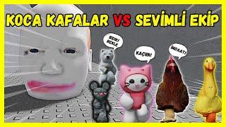 SEVİMLİ EKİP OLDUK KOCA KAFALARDAN KAÇIYORUZAYŞEM ECE ARIARIGİLLERROBLOXESCAPE RUNNING HEAD