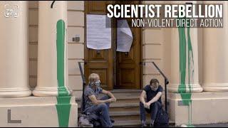 Scientist Rebellion throw paint at The Royal Society