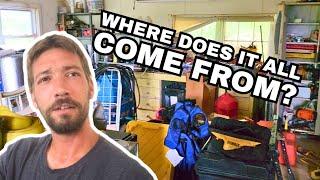 Day 25 Part 1 | HOARDER HOUSE Garage CLEANING