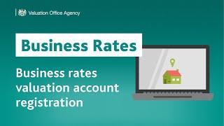 Business Rates Valuation Account registration