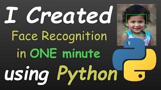 I Create Face recognition in One Minute Using Python | #python #code