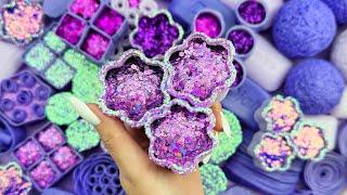 [ASMR] Soap boxes with glitter foam and starchCrushing soap 4K 비누를 부수다