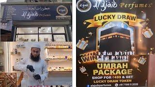  Alajaib Perfumes Lucky Draw  Shop for Just 499 & Get a Chance to Win an Umrah Package! ️