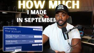 How much I made in September as a Videographer