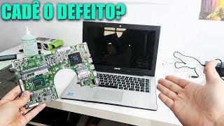 UM INSCRITO ME ENVIOU ESSE NOTEBOOK PRA ARRUMAR, MAS NÃO TEM DEFEITO!