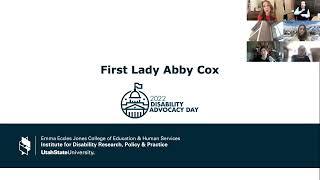 Disability Advocacy Day 2022: First Lady of Utah Abby Cox Advocates for People with Disabilities.