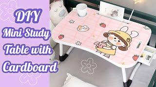 How to make a mini study table / homemade Diy Study table with cardboard / handmade study table !!