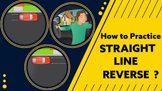 How To Reverse A Car In A Straight Line | Straight Line Reverse Test | iLeap Driving School