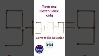 Matchstick Puzzle #shorts #math #puzzle #matchsticks #riddles