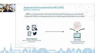 Augmented personalized health (Amit Sheth) SWAT4HCLS 2022