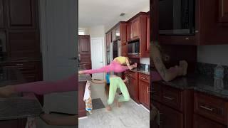 Limbo challenge with ​⁠@YourAubsome #explorepage #splits #viralvideo  #fitgirl #fyp