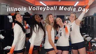 D1 VOLLEYBALL MEDIA DAY + Nike Gear Haul  (University of Illinois)