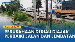 Perusahaan di Riau Diajak Gotong-royong Bantu Pemerintah Perbaiki Jalan dan Jembatan Rusak