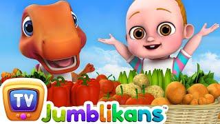 Healthy Vegetables Song with Jumblikans Dinosaurs - ChuChuTV Toddler Learning Videos