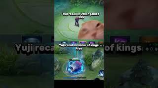 MLBB Yuji recall Vs Honor of kings Yuji Itadori recall   #honorofkings #mobilelegends #hokstudio