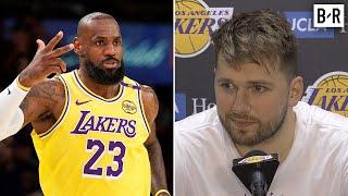 Luka Doncic Talks Lakers Win vs. Pelicans, Jokes LeBron Might 'Get to 70K' - Full Press Conference