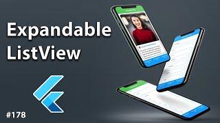 Flutter Tutorial - Expandable List - ExpansionTile & ListTile